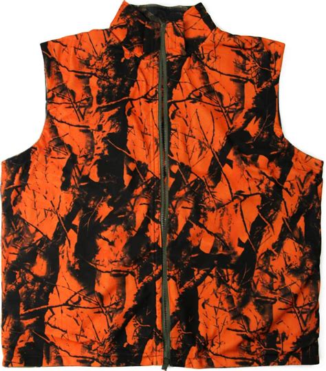 Guguluza Orange Camo Hunting Vest Xl Size For Outdoor Fishing Travel