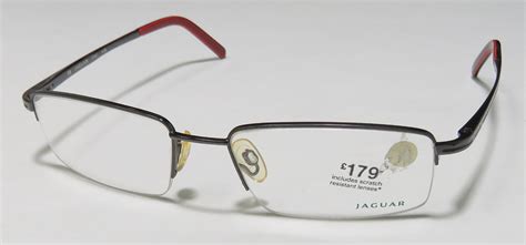 Jaguar 33010 Designer Modern Half Rimless Exclusive Distinct Eyeglasses