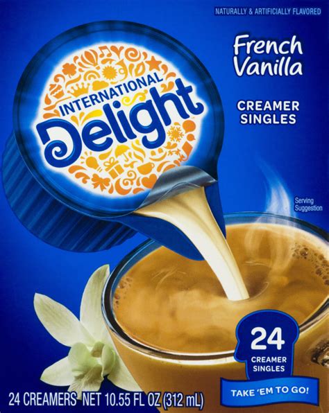 International Delight French Vanilla Creamer Singles 24 Ct