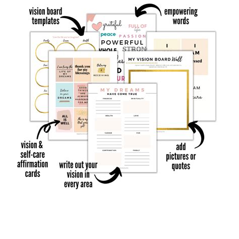 5 Vision Board Templates And Printables To Create A Life You Love
