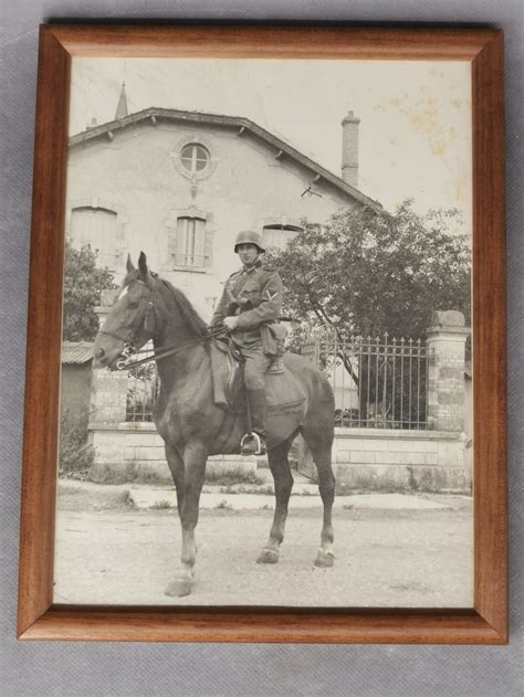 reiterbild im neuen holzrahmen wehrmacht gefreiter kavallerie militariasammlermarkt de