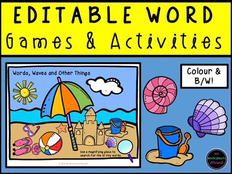 Editable Phonics Word Games And Activities Teaching Resources