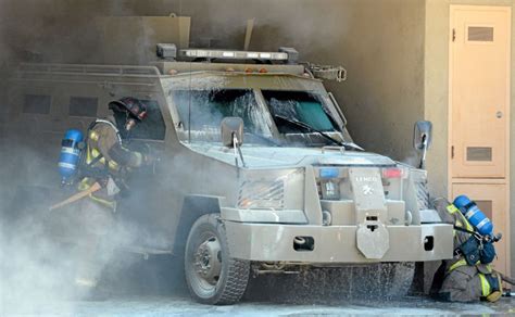 Chico Police Swat Vehicle Catches Fire Chico Enterprise Record