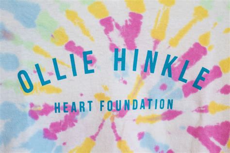 Kids Tie Dye Ohhf T Shirt Ollie Hinkle Heart Foundation