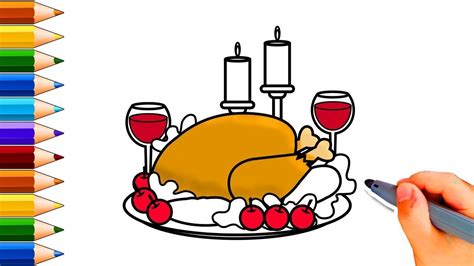 Https://tommynaija.com/draw/how To Draw A Basic Cooked Turkey
