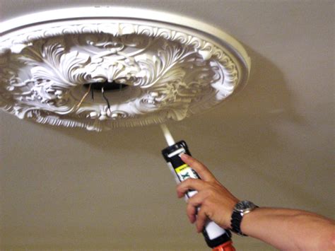 Weekend Projects Installing A Ceiling Medallion Hgtv