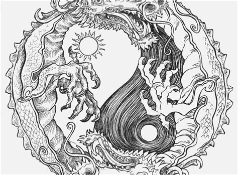 Ying Yang Coloring Pages Coloring Home