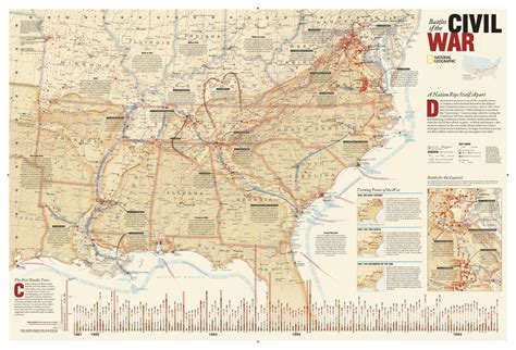 Map Of Major Battles In The Civil War World Map