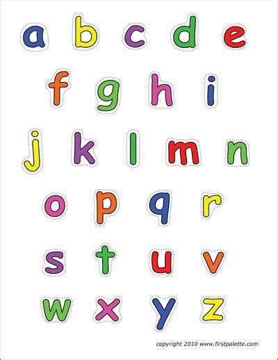 Upper And Lower Case Alphabet Chart