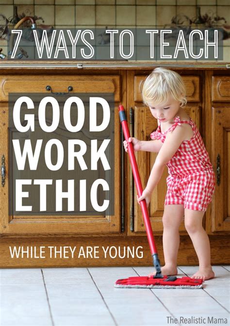 7 Ways To Teach Good Work Ethic Early Learning Coalition Of