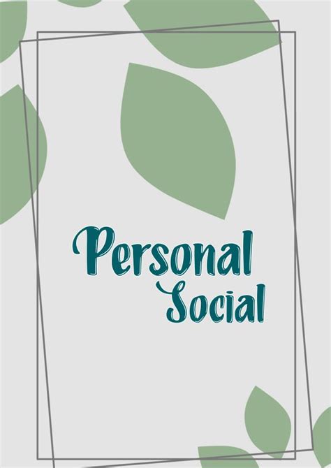 Portadas De Personal Social Aesthetic Caratulas Para Cuadernos Riset