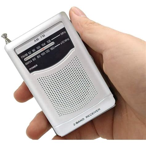 Mika Portable Pocket Handheld Am Fm Radio Battery Operated Mini Radio