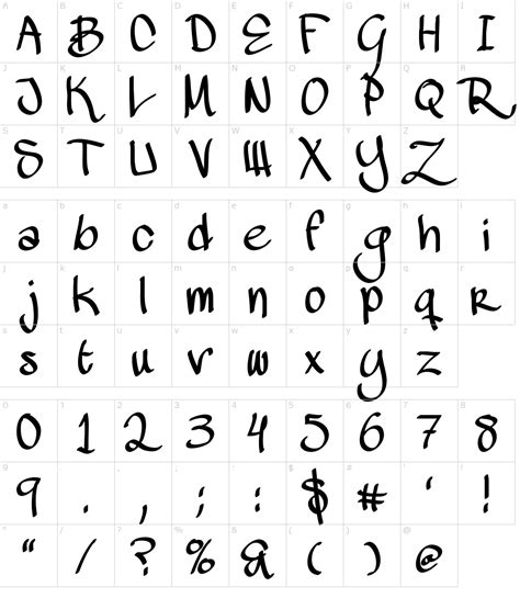 Handwritten Font Bundle Fonts Handwriting Alphabet Ha