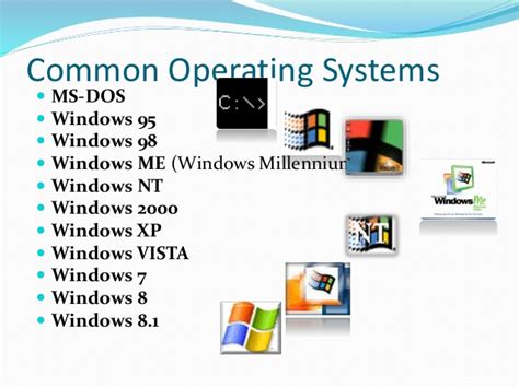 Types Of Windows Operating Systems