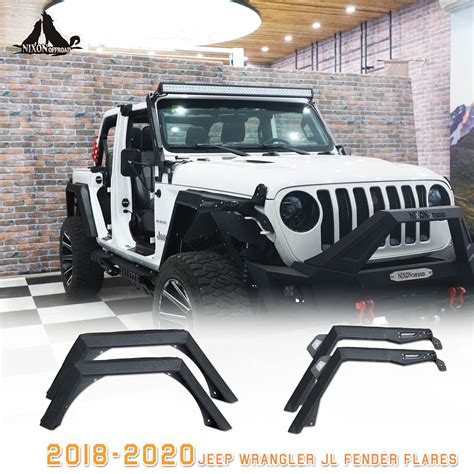 Road Armor Front Fender Flare Textured Black Jeep Wrangler Jl