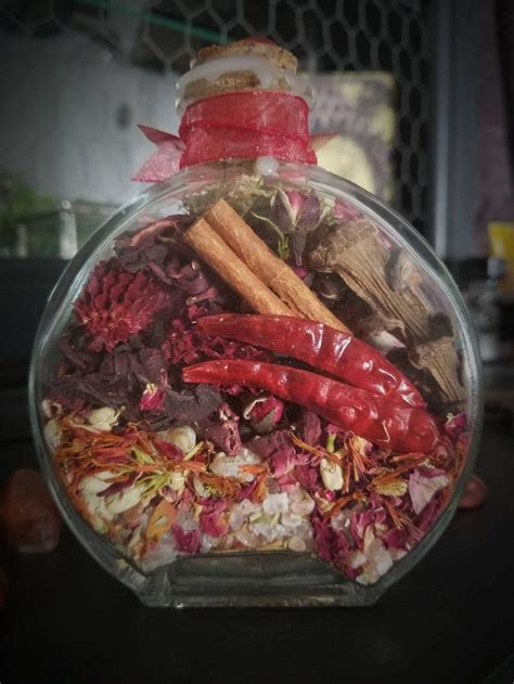 Red Hot Passion Witch Bottle Sex Spell Herbal Blessing Etsy