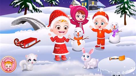 Baby Hazel Winter Fun Movie Episode By Baby Hazel Games Make Snowma