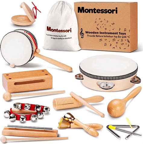 Montessori Wooden Music Instruments Set 10 Instruments Project