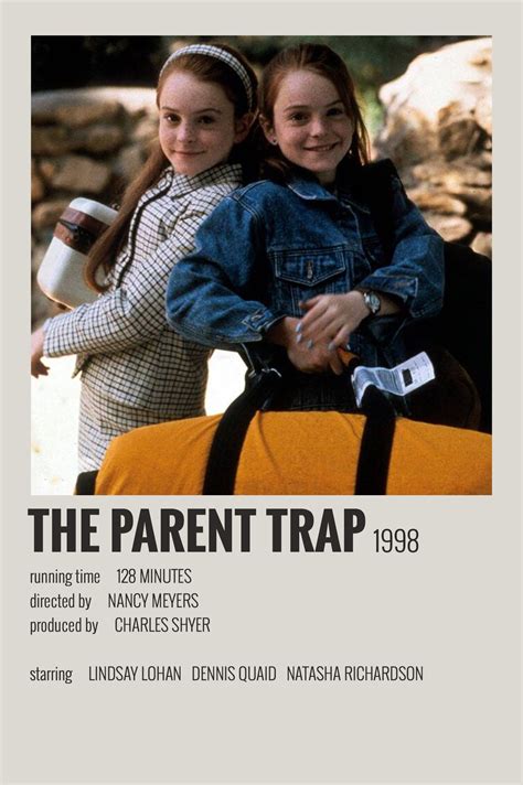 Alternative Minimalist Movie Show Polaroid Poster The Parent Trap