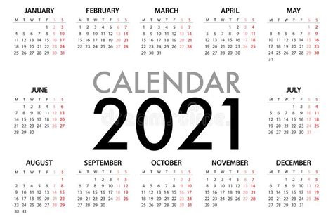 Vector Calendar 2023 Sunday Simple 2023 Year Calendar Week Starts On
