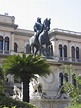 Equestrian statue of Vittorio Emanuele ll in Palermo Italy