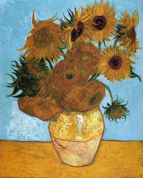 Sunflowers 1888 By Van Gogh Vincent Van Gogh Art Van Gogh Art