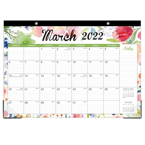 Buy 2022 Desk Calendar 18 Monthly Desk Wall Calendar 2022 Planner