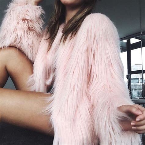 Popular Pink Faux Fur Coat Buy Cheap Pink Faux Fur Coat Lots From China