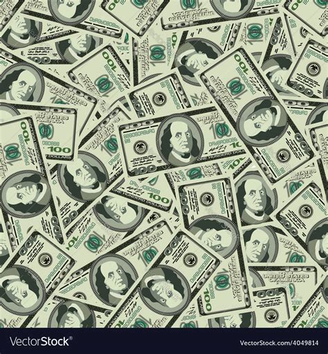 Money Seamless Background Texture Pattern Dollar Vector Image
