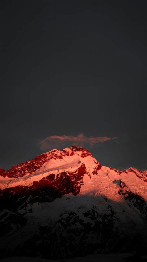 Mountain Peak Snowy Wallpaper 1080x1920