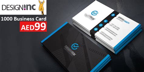 1000 Business Card Printing For Aed 79 At Design Inc