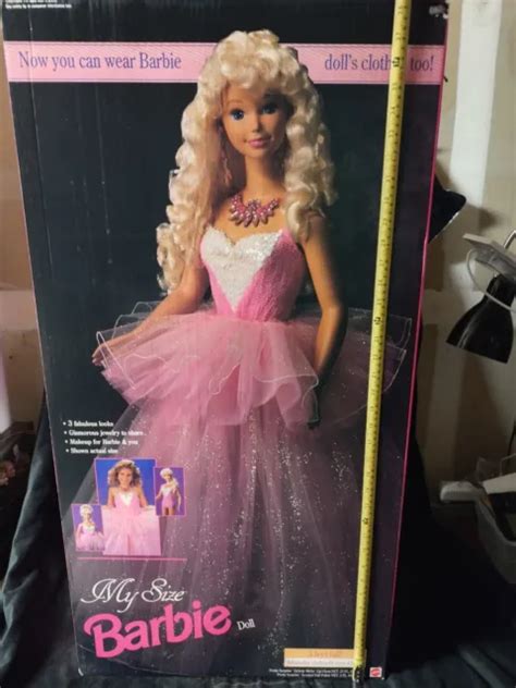 vintage 1992 mattel my size barbie doll 3 feet tall w original box sealed 1 000 00 picclick