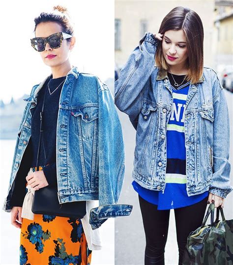 How To Wear An Oversize Denim Jacket Oversized Denim Jacket Fashion