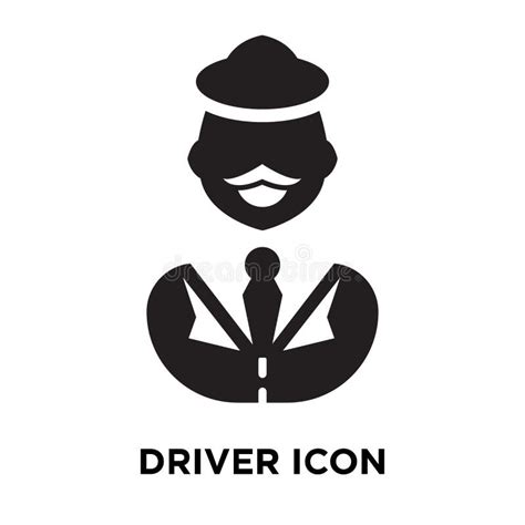 Driver Icon Vector Sign And Symbol Isolated On White Background Driver