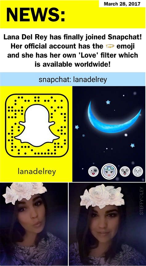 Lana Del Rey Has A Snapchat Account Ldr News Me Lana Del Rey