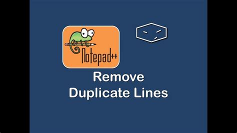 Remove Duplicate Lines With Notepad Youtube