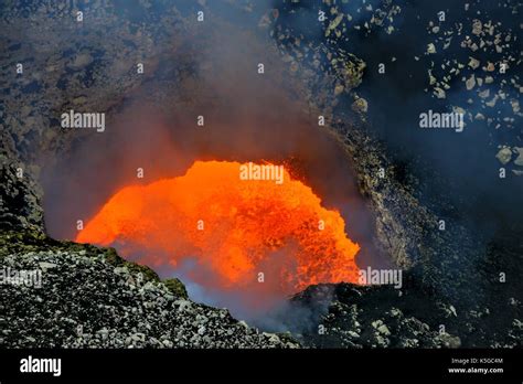 Masaya Volcano Active Lava Lake Nicaragua Stock Photo Alamy