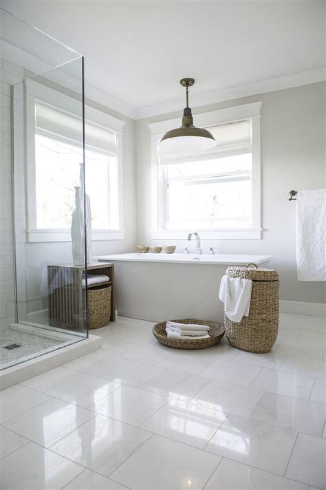 White Floor Tiles Bathroom Flooring Images