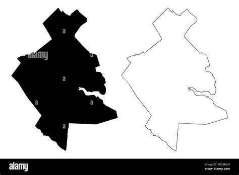 Mapa De La Ciudad De Subotica República De Serbia Distrito De