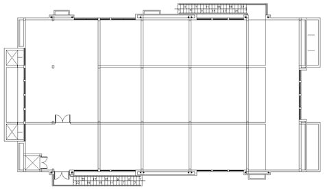 Multipurpose Hall Layout Plan Autocad File Cadbull