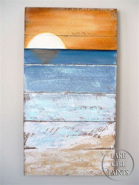 How To Paint Beach Art Hometalk Pallet Painting Painting Projects