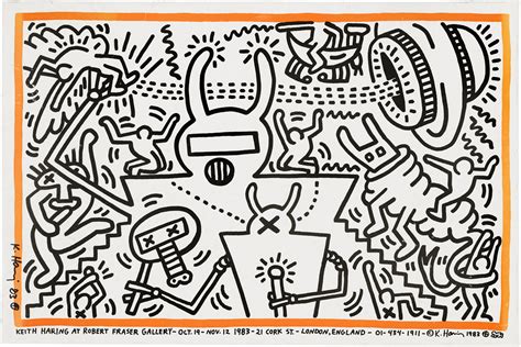 Keith Haring 1958 1990 Keith Haring At Robert Fraser Gallery 19th