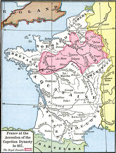 France At The Accession Of The Capetian Dynasty