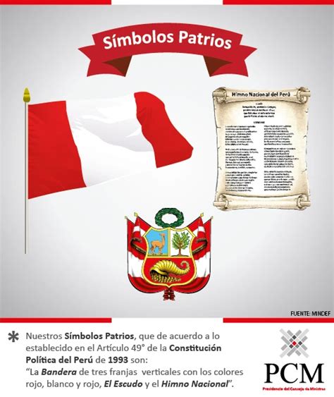 Símbolos Patrios Del Perú Oficial Perú Beta