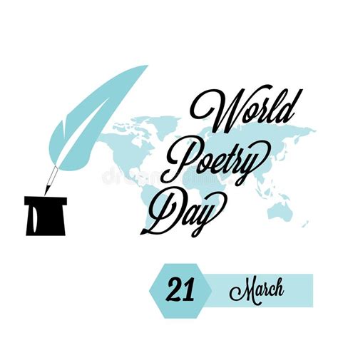 World Poetry Day Vector Illustration World Poetry Day Background