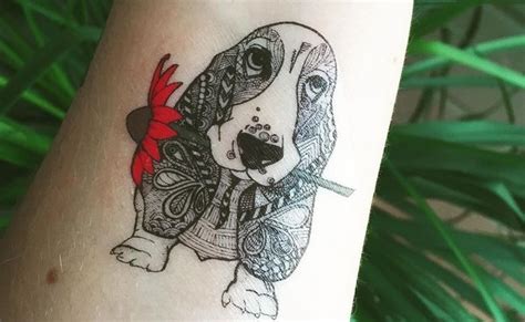 The 15 Coolest Basset Hound Tattoo Designs In The World