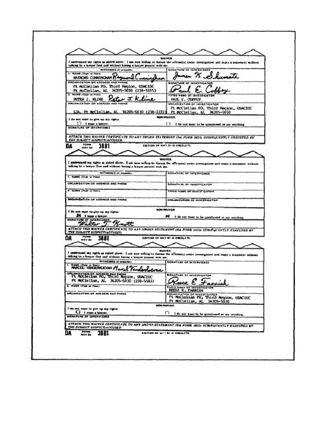 Figure 3 9 Waiver Sections Of Da Form 3881