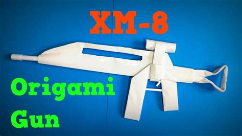 Origami Gun Xm8 How To Make A Paper Xm8 Gun Easy Origami Art Paper