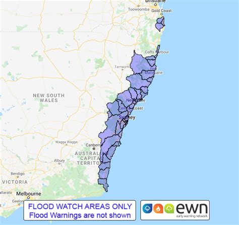 Nsw Flood Watch Tweed And Rouse Rivers And Brunswick River And Marshalls