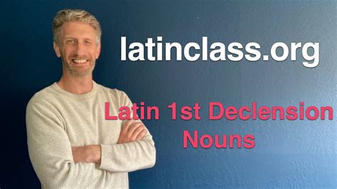 latin 1st declension nouns youtube